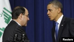 Iraqi Prime Minister Nuri al-Maliki's visit to Washington comes as the last U.S. combat troops prepare to leave Iraq.
