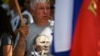 Участник пророссийской демонстрации в Болгарии – в футболке с портретом Владимира Путина