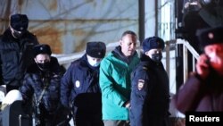 Арест Алексея Навального, 18 января 2021 года