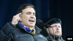Михаил Саакашвили во время выступления на Майдане в Киеве 2 марта