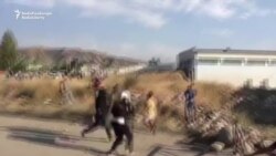 Former Kyrgyz President’s Supporters Attack Police With Stones Former Kyrgyz President’s Supporters Attack Police With Stones