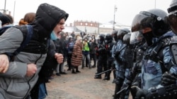 Акция протеста в Москве. 31 января 2021 года