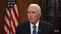 Pence Says Sanctions 'Emboldening' Iran Protests Pence Says Sanctions 'Emboldening' Iran Protests