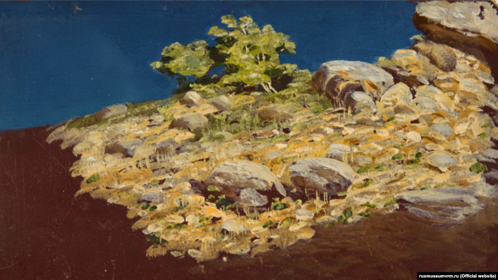 Картина Куинджи «Горный склон. Крым» (между 1885 и 1890)