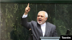 Foreign Minister Mohammad Javad Zarif had a fiery exchange with critics in parliament.
