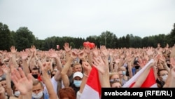 Митинг в поддержку Светланы Тихановской в Минске, 19 июля 2020 года