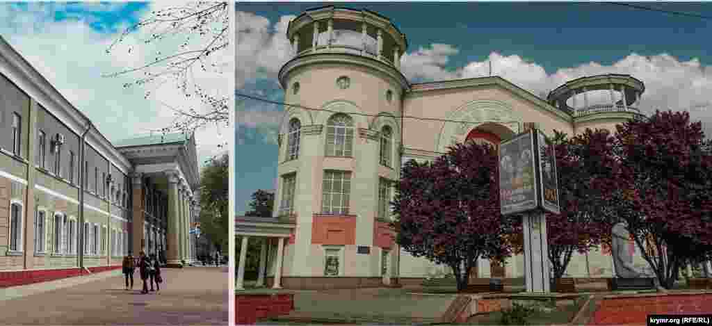 Площадь у главного входа в крымский медицинский университет практически не поменялась. Почти ничего не изменилось и у кинотеатра «Симферополь» на площади Советской