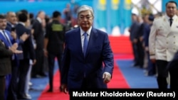 Касым-Жомарт Токаев во время инаугурации на пост президента. 12 июня 2019 года.