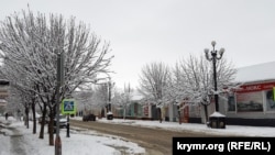 Снег в Керчи, 7 января 2019 год