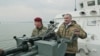 Российский глава Крыма Сергей Аксенов (справа) и глава Росгвардии Виктор Золотов (слева)