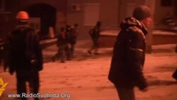 Standoff Between Protesters, Police In Kyiv Standoff Between Protesters, Police In Kyiv