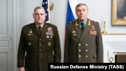 Марк Милли и Валерий Герасимов на встрече в Хельсинки, 22 сентября 2021 года