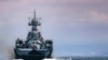 Корабль ВМФ России во время учений в Черном море, архивное фото