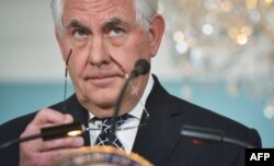 Tillerson appeared to stray from the Trump page on Iran policy.
