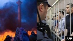 A Tale of two cities? Kyiv in flames; Bolotnaya defendants in the dock