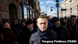 Оппозиционный политик Алексей Навальный