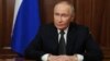 Russian President Vladimir Putin makes a video statement to the nation on November 21.