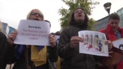 No Putin No War – акція в Брюсселі No Putin No War – акція в Брюсселі