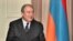 Armenia - President Armen Sarkisian in an interview with RFE/RL's Armenian Service - screen grab