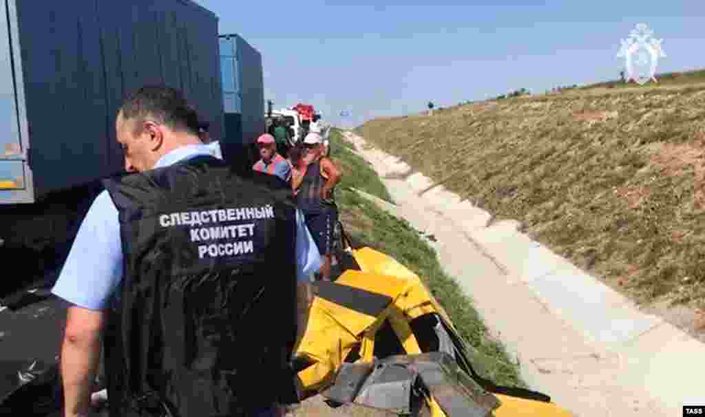 31 липня 2020 року в ранковому ДТП з мікроавтобусом на трасі «Таврида» загинули дев'ятеро людей. В аварії звинуватили перевізника. У листопаді Слідком повідомив, що обвинувачений в аварії перевізник дав свідчення