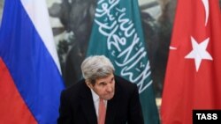 Джон Керри на одной из венских встреч по Сирии, конец октября 2015 г.