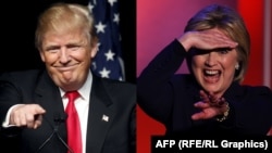 Дональд Трамп и Хиллари Клинтон (комбинированная фотография)