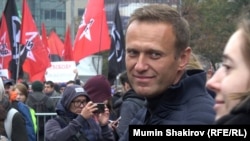 Алексей Навальный на митинге в Москве, архивное фото