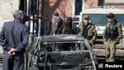 The site of the bombing in Karabulak