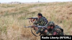 Afghan security forces fighting the Taliban in Kunduz.
