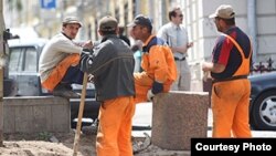 Коргарони тоҷик дар Сочии Русия. Акс аз бойгонӣ