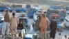 Pakistani traders, who deal in the Iranian fuel trade across the border, protest after the Pakistani government banned smuggled Iranian diesel, in Panjgur, Balochistan Province, in October 2019.