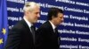 Serbian President Tadic with the EU's Barroso at the European Commission headquarters
