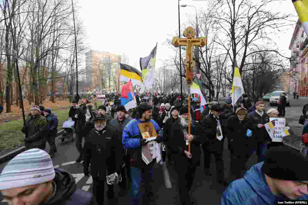 Марш в поддержку так называемой "Новороссии" в Москве