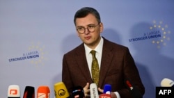 Ukrainian Foreign Minister Dmytro Kuleba in Berlin on November 2