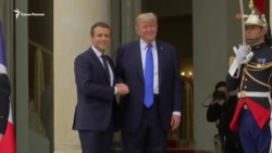Президент США Дональд Трамп прибыл в Елисейский дворец в Париже (видео) Президент США Дональд Трамп прибыл в Елисейский дворец в Париже (видео)