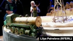 Декорации спектакля "И дольше века длится день" в Музее ГУЛАГа