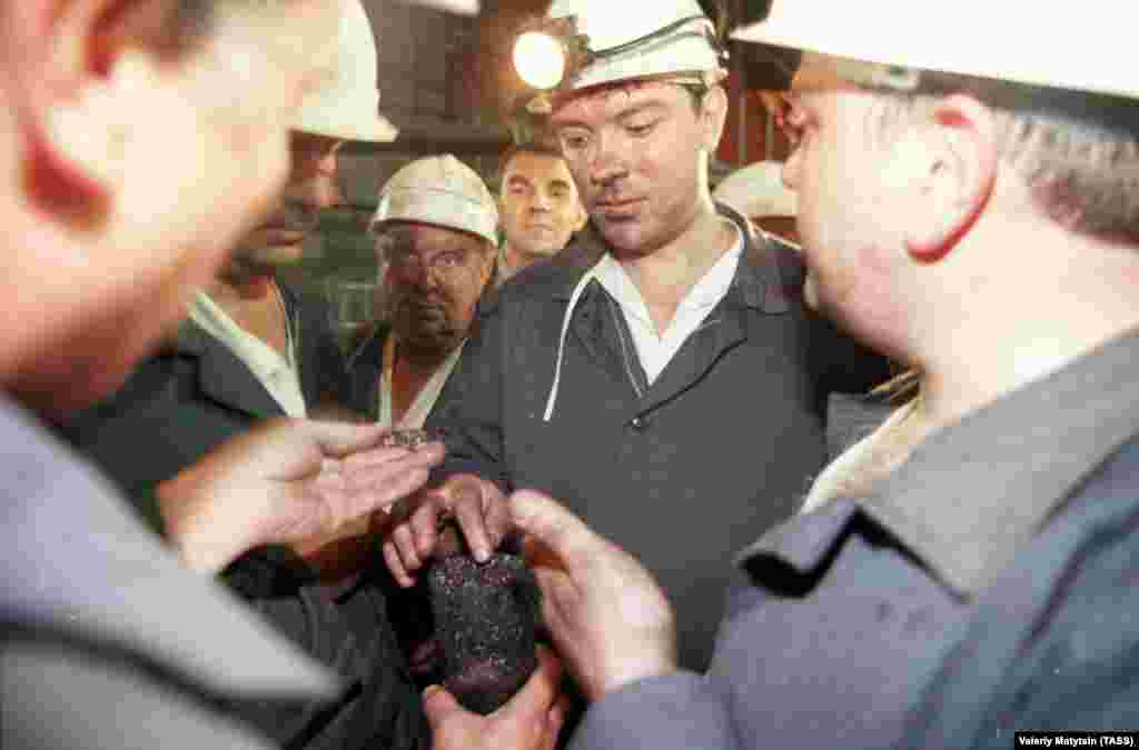 Поездка на шахту "Октябрьская-Южная" в 1998 году.