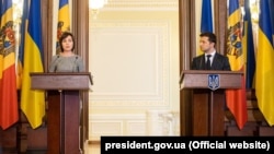 Майя Санду и Владимир Зеленский