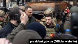Владимир Зеленский в Буче