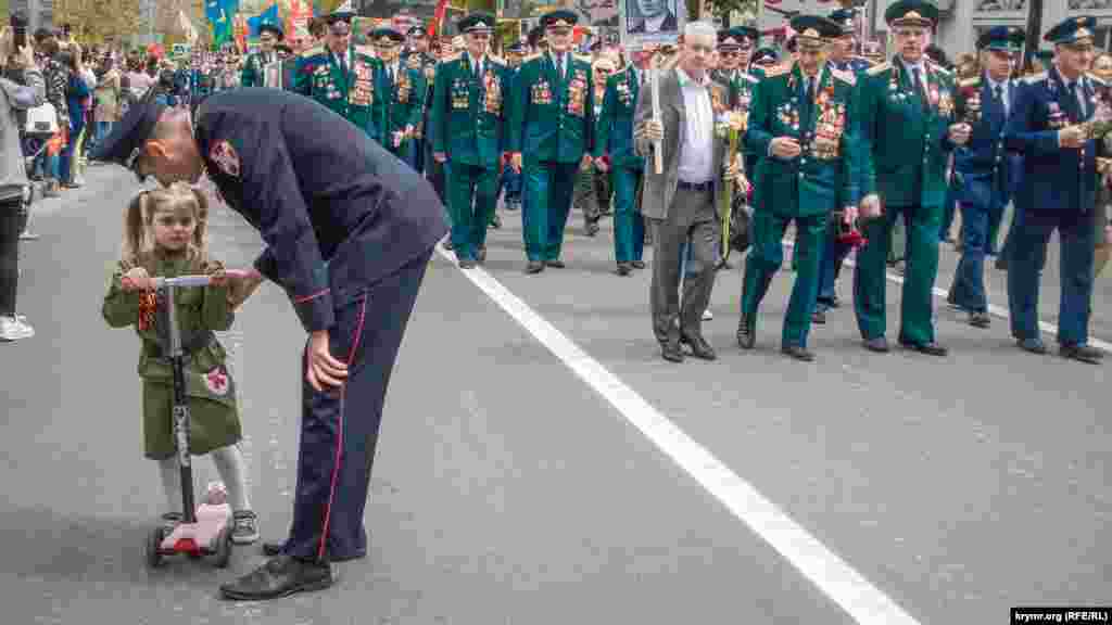 9 травня 2019, Севастополь. Акція «Безсмертний полк», приурочена до святкування російського «Дня перемоги»