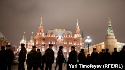 ОМОН на Манежной площади. Москва, 11 января 2011