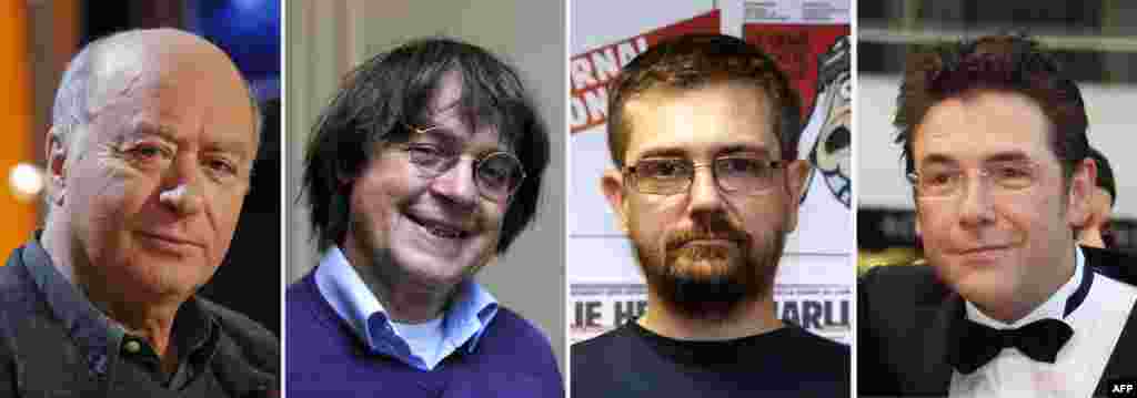 Четверо ведущих карикатуристов Charlie Hebdo, погибших после нападения на редакцию 
