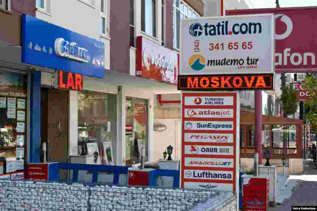 Анталиядәге Mudem Tour сәяхәт ширкәте элек Русиядән килгән туристларга гына хезмәт күрсәтә иде, хәзер аның эше бетте 