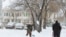 Snow in Blagoveshensk