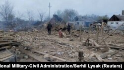 Urmările atacului din timpul nopții asupra orașului Pavlohrad din regiunea Dnipropetrovsk. 1 mai 2023.