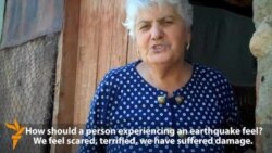 Frightened Armenian Villagers Stay Outdoors After Earthquake Frightened Armenian Villagers Stay Outdoors After Earthquake