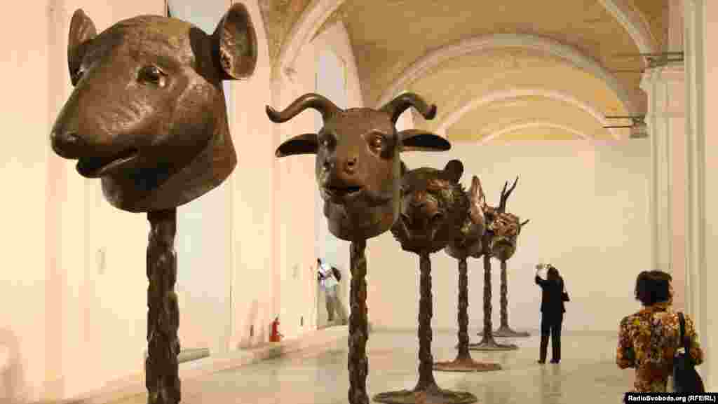 Comprising 12 bronze animal heads "Circle of Animals" has been conceived as a reinterpretation of the Chinese zodiac. It is Weiwei's first major public sculpture project. 