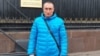 У посольства КНР в Москве депутат Госсовета Чувашии от КПРФ Александр Андреев провел пикет против строительства китайского молочного завода под Чебоксарами. 14 декабря 2019 г.
