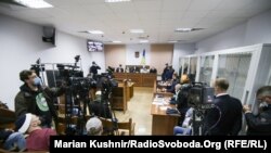 Одно из заседаний по делу об убийстве журналиста Павла Шеремета, Киев, октябрь 2020 года