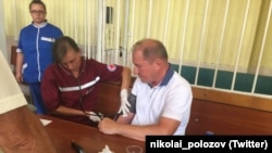 Ильми Умеров был госпитализирован из здания суда 11 августа 2016 года